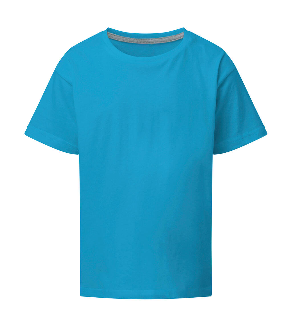 Camiseta niño Signature sin etiqueta Turquoise
