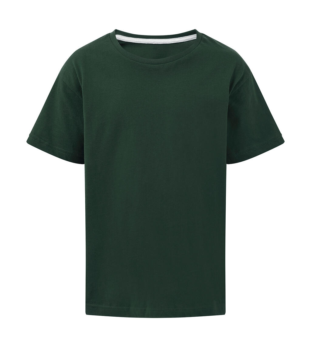 Camiseta niño Signature sin etiqueta Bottle Green