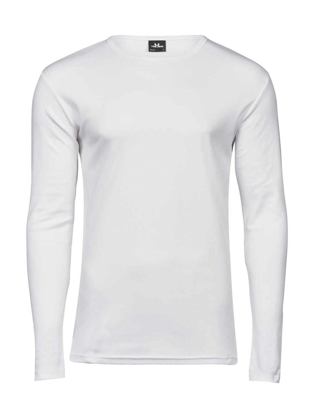Camiseta orgánica manga larga Interlock hombre White