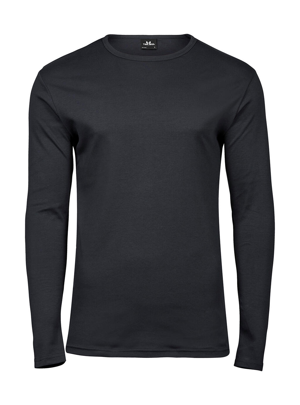 Camiseta orgánica manga larga Interlock hombre Dark Grey