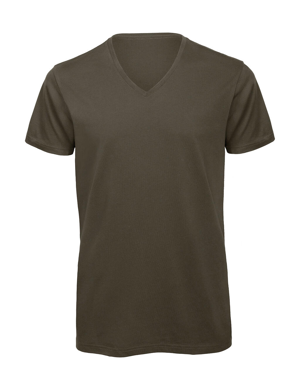 Camiseta Orgánica Inspire cuello V hombre Khaki Green