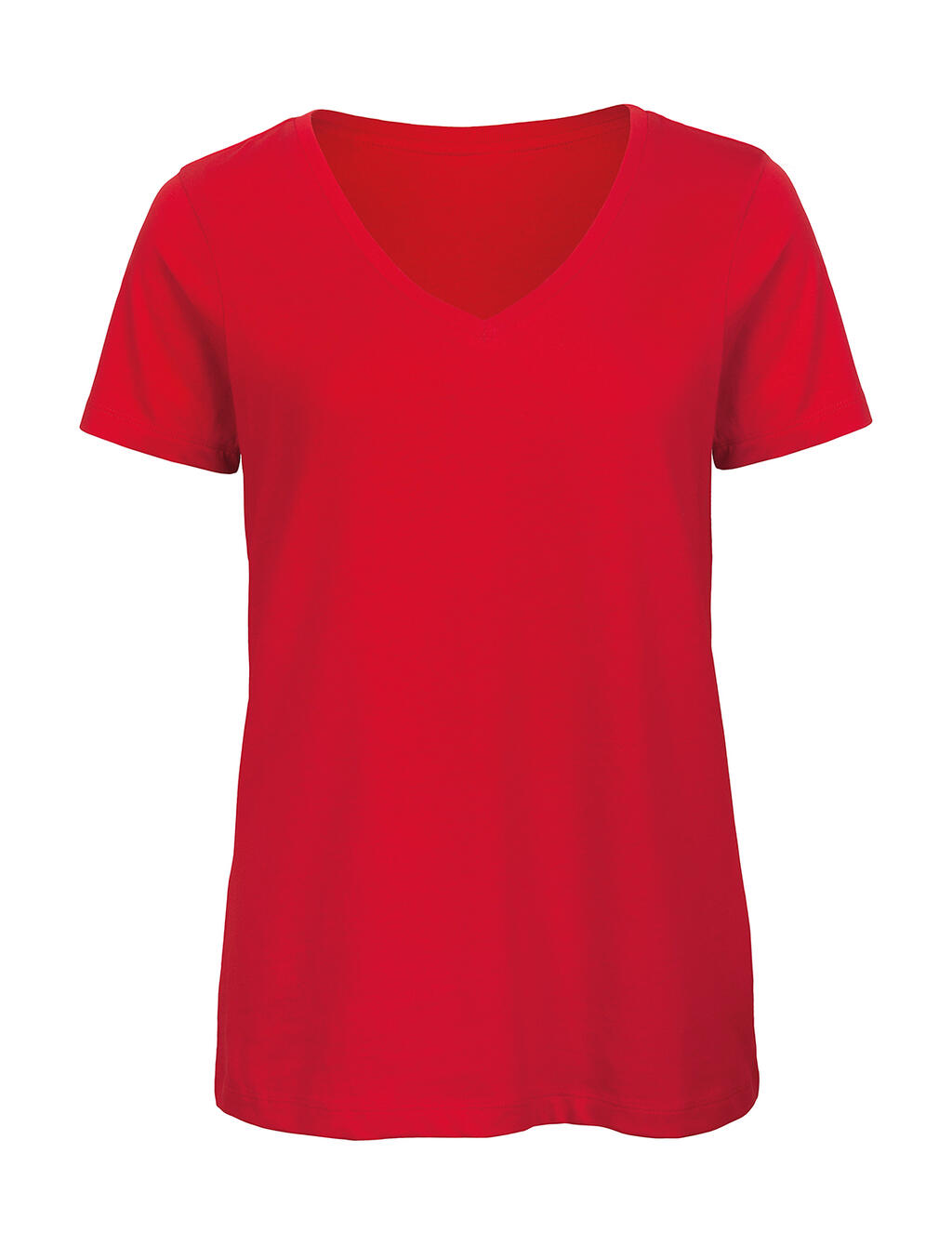 Camiseta Orgánica Inspire cuello V mujer Red