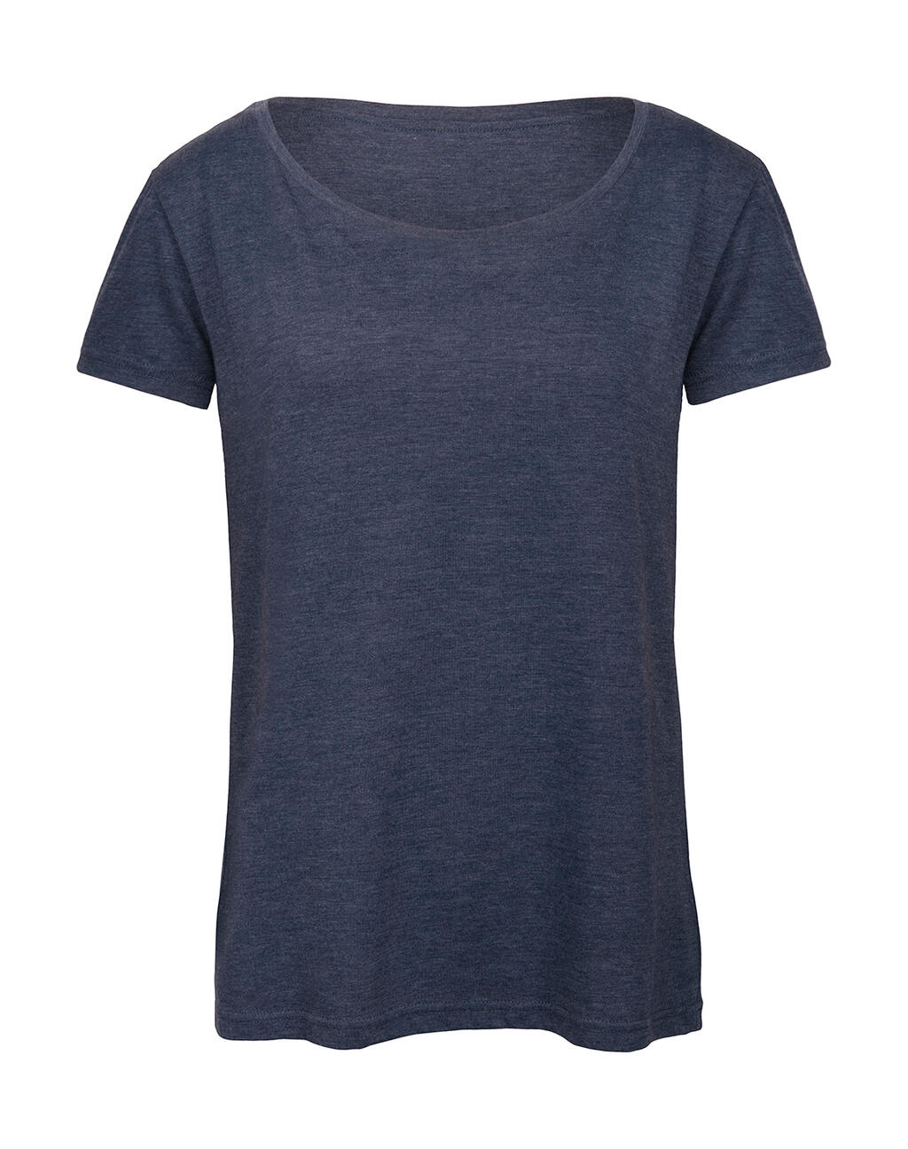 Camiseta Triblend/women T-Shirt Heather Navy