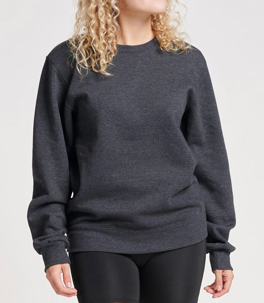 JERZEES Eco Premium Blend Sweatshirt Black Ink Heather