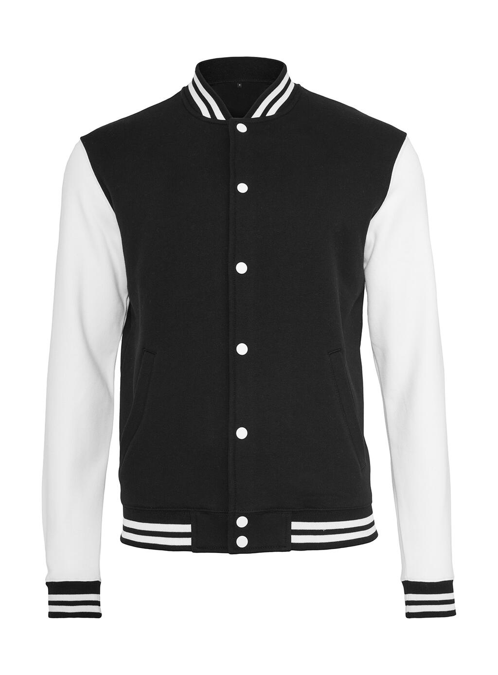 Sweat College Jacket Black/White