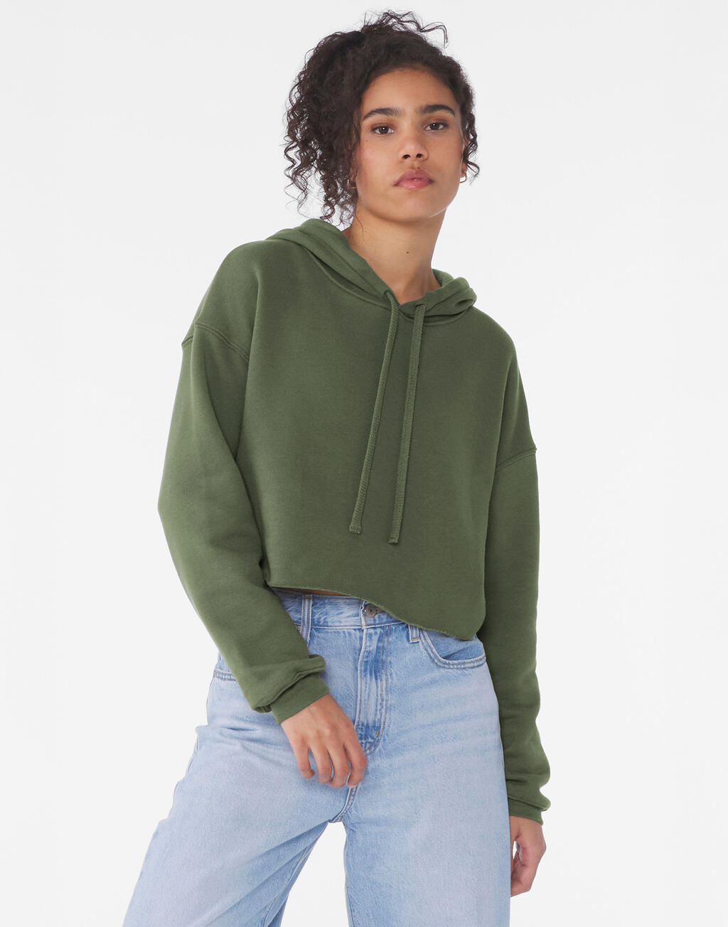  Bella Sudadera corta Mujer Fleeceotro