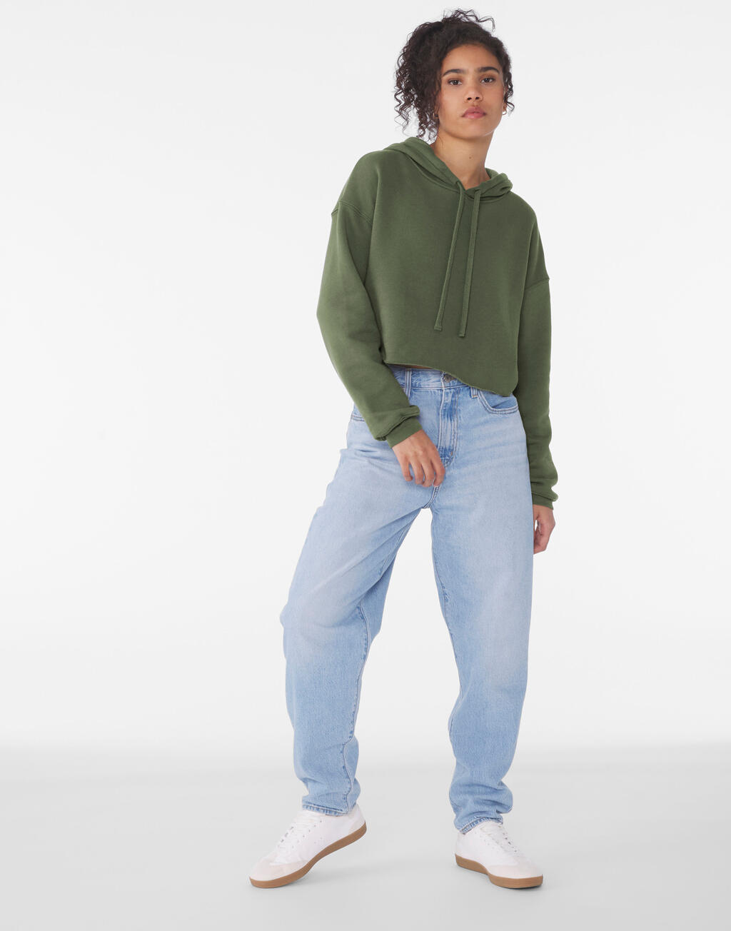  Bella Sudadera corta Mujer Fleeceotro