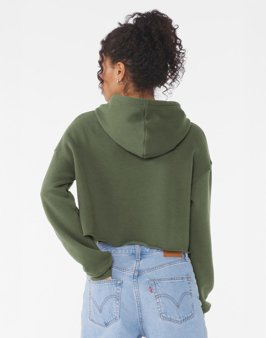  Bella Sudadera corta Mujer Fleeceotro