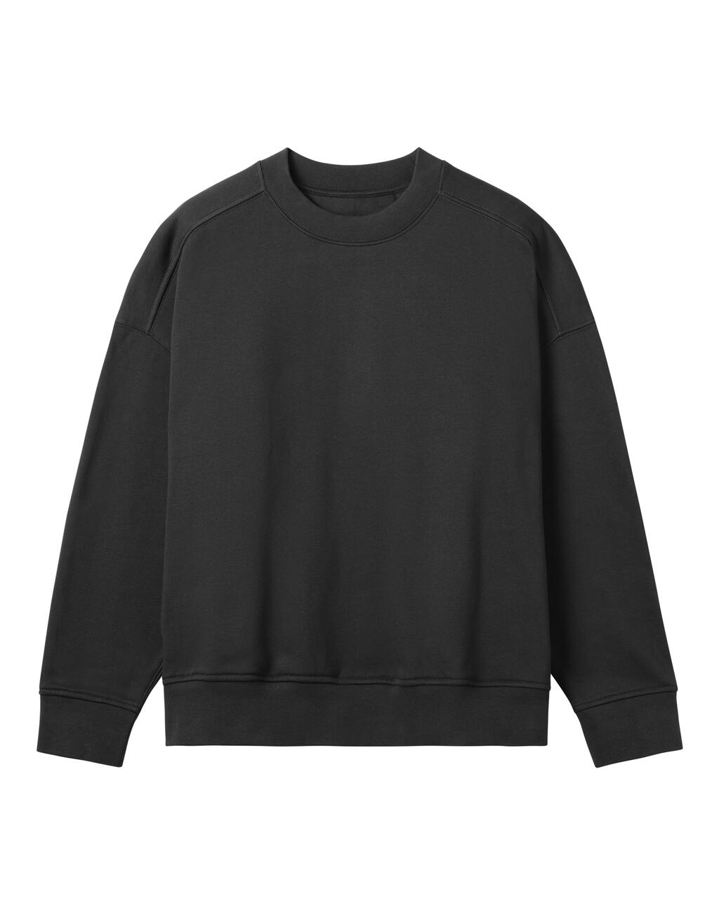 Womens Oversized Sweatshirt Off Black