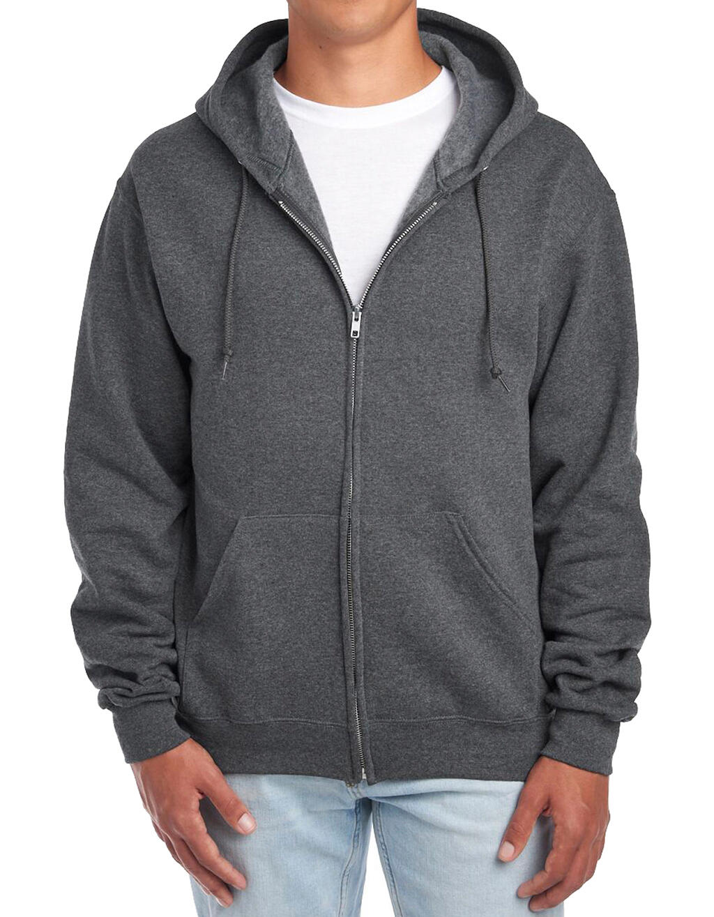 NuBlend Full-Zip Hooded Sweatshirt Black Heather