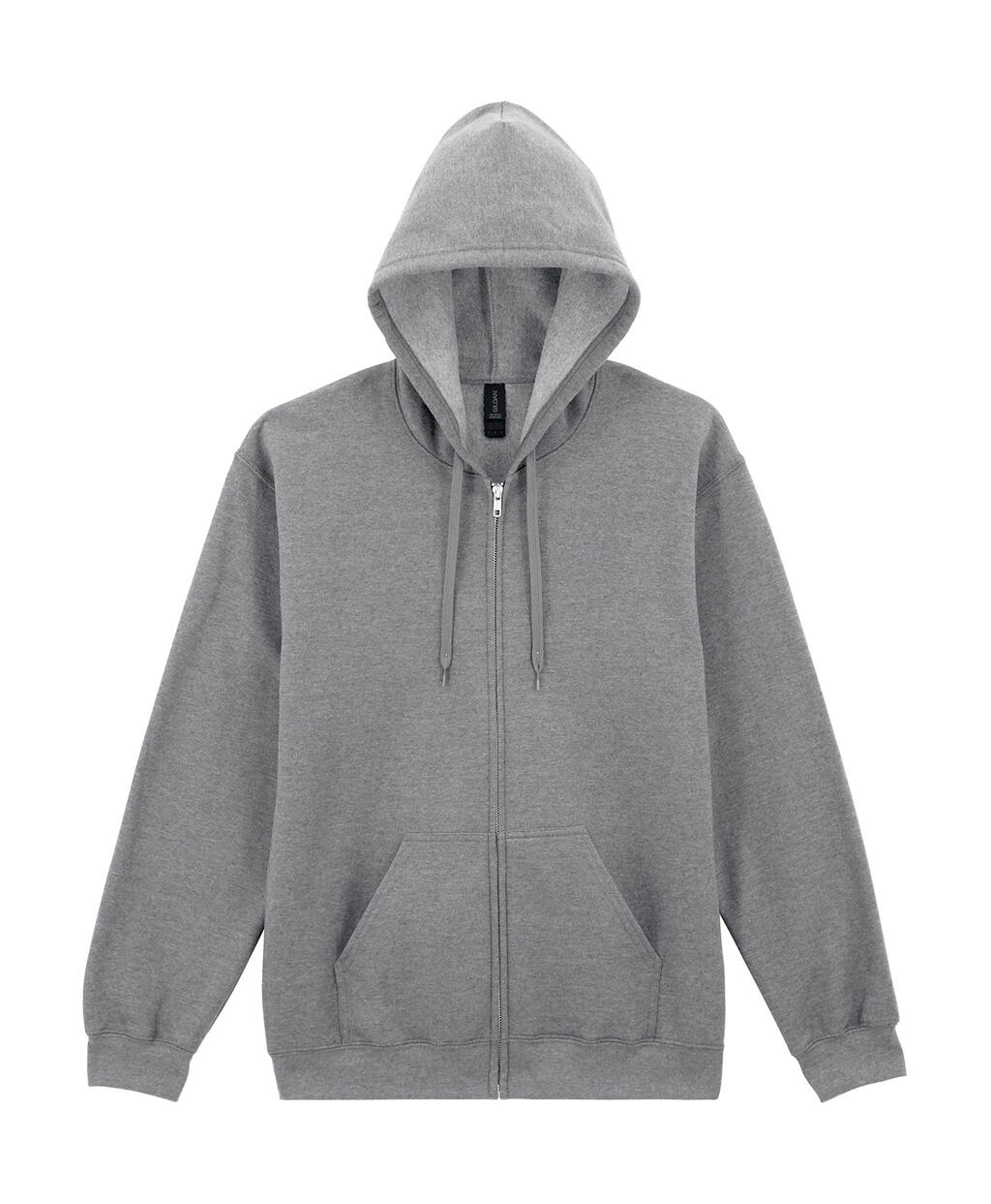 Sudadera con capucha Softstyle Midweigh cremallera Sport Grey