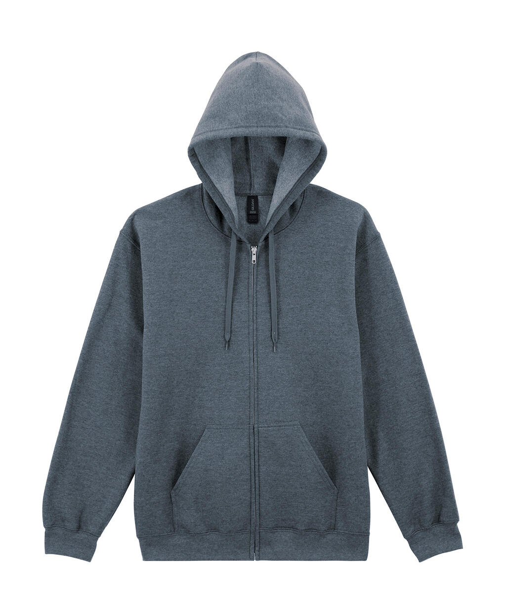 Sudadera con capucha Softstyle Midweigh cremallera Dark Heather