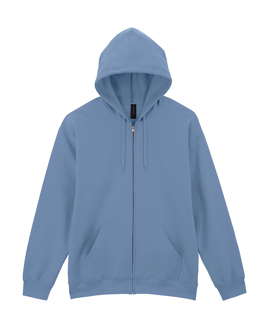 Sudadera con capucha Softstyle Midweigh cremallera Stone Blue