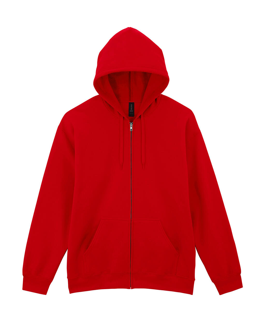 Sudadera con capucha Softstyle Midweigh cremallera Red