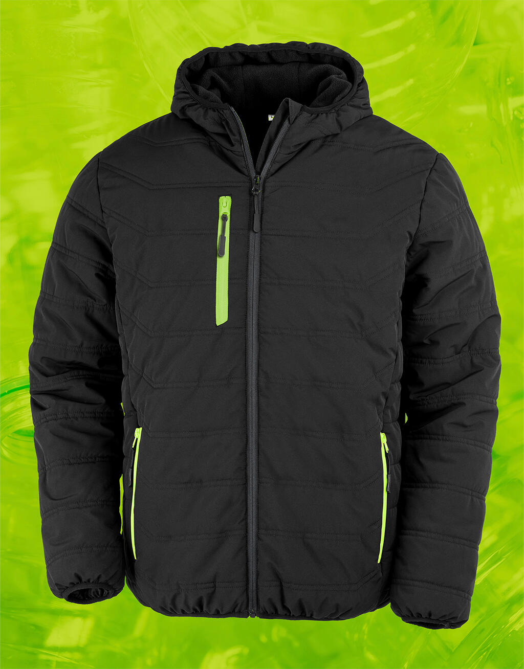 Chaqueta acolchada Invierno Black Compass Black/Lime