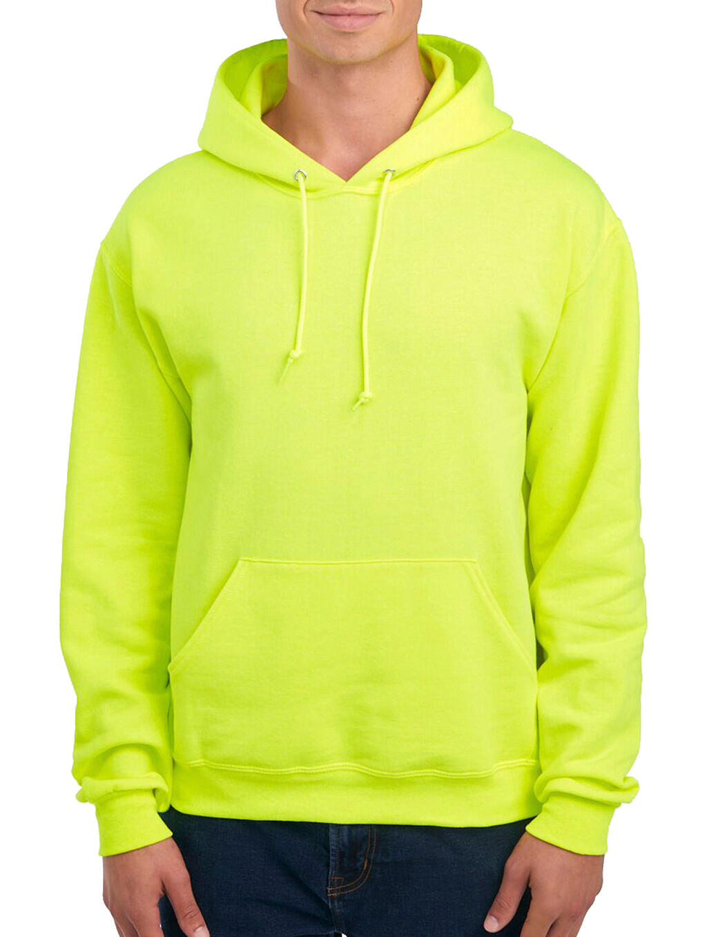 NuBlend Hooded Sweatshirt Safety Green