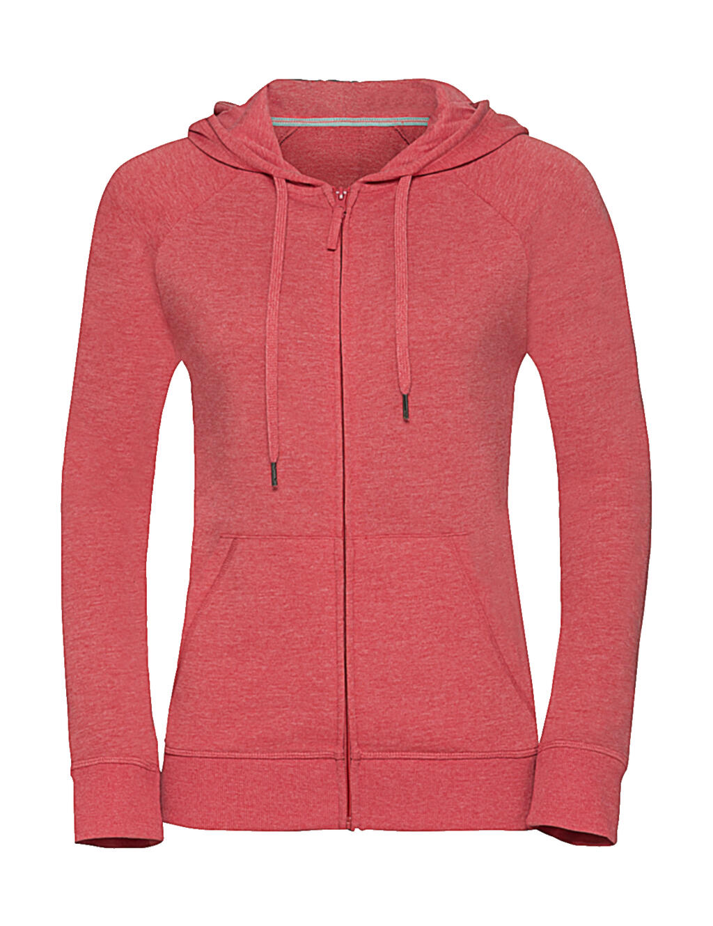 Sudadera mujer con cremallera HD Red Marl