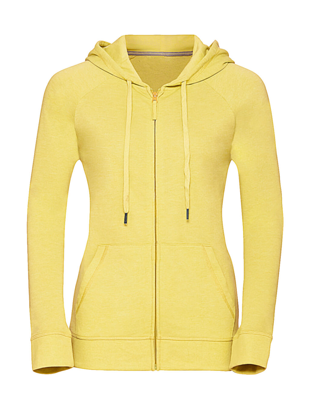 Sudadera mujer con cremallera HD Yellow Marl