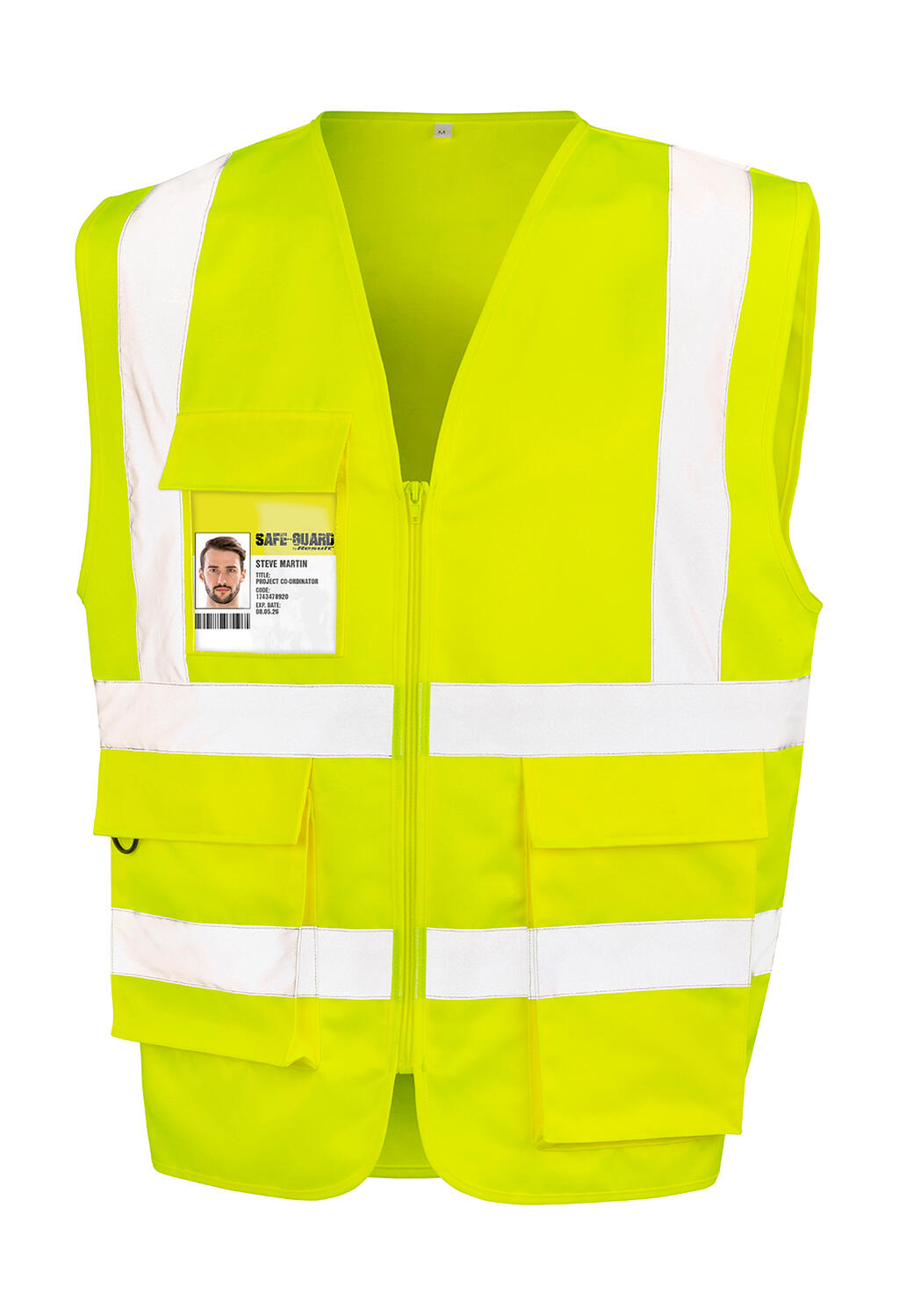 Chaleco seguridad resistente poliéster Fluorescent Yellow