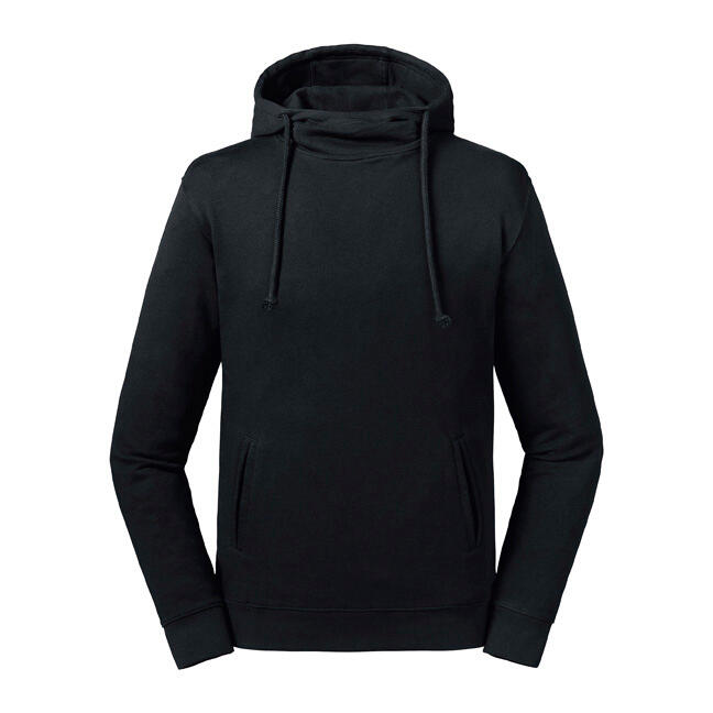 Sudadera con capucha de cuello alto Orgánica Black