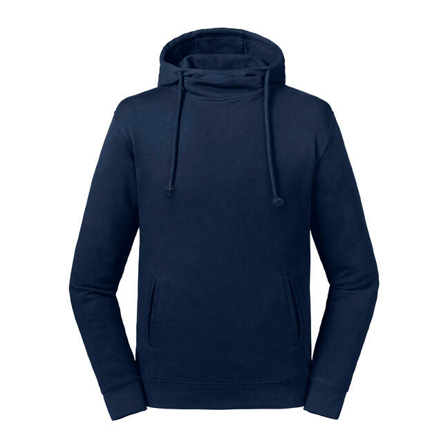Sudadera con capucha de cuello alto Orgánica French Navy