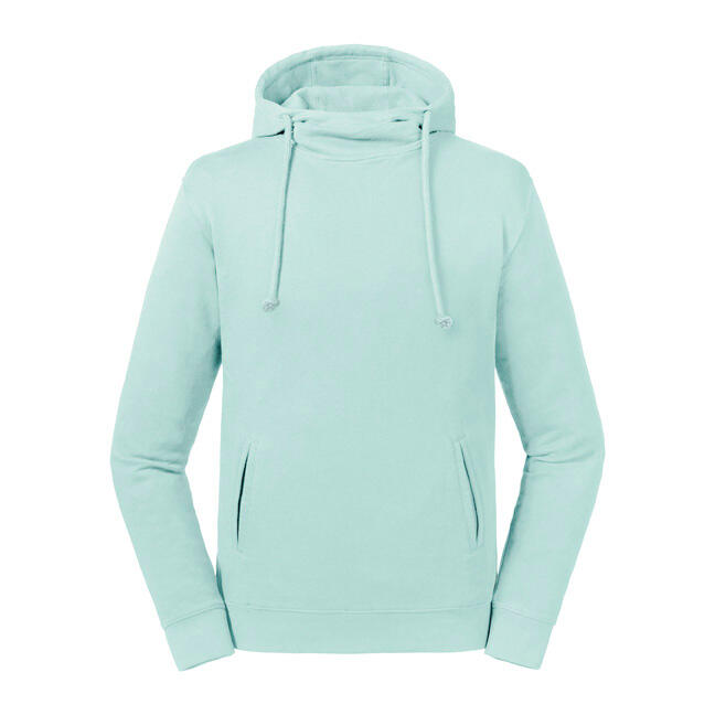 Sudadera con capucha de cuello alto Orgánica Aqua