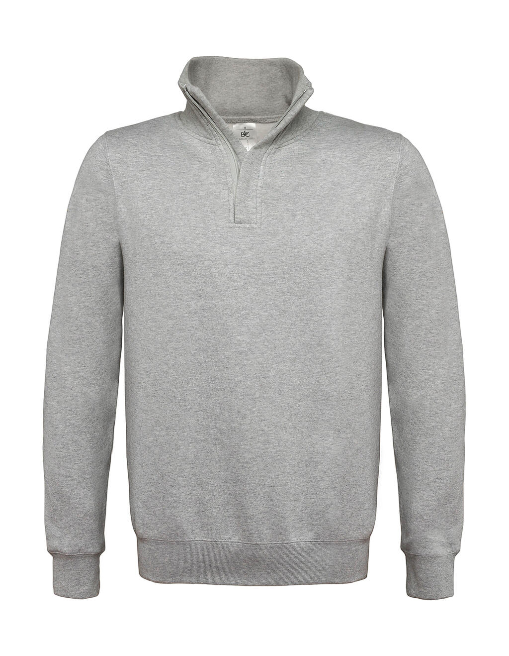 Sudadera cremallera 1/4 ID.004 Cotton Rich Heather Grey