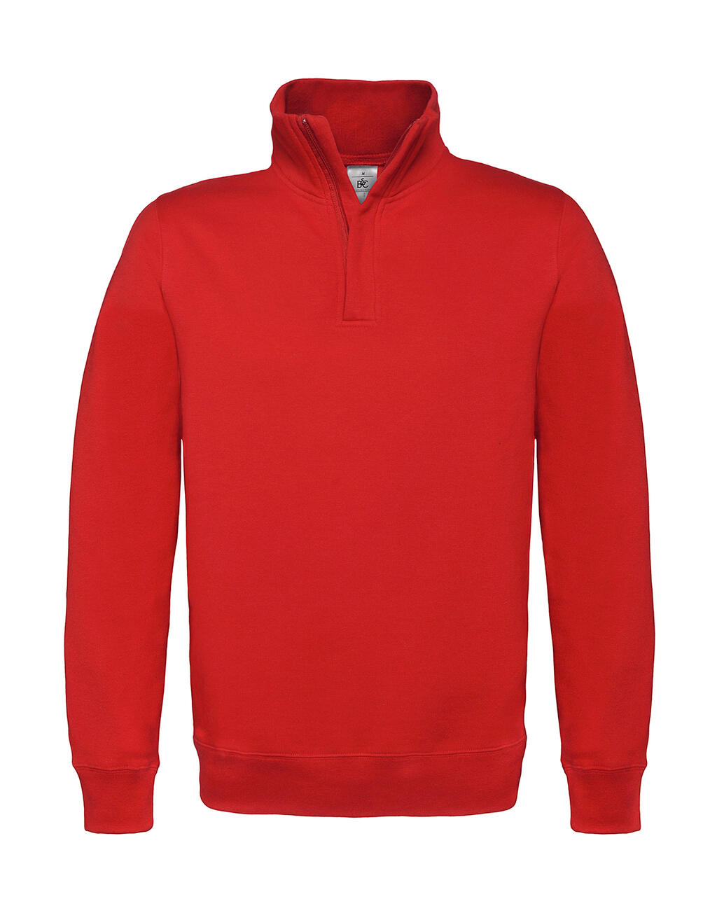 Sudadera cremallera 1/4 ID.004 Cotton Rich Red