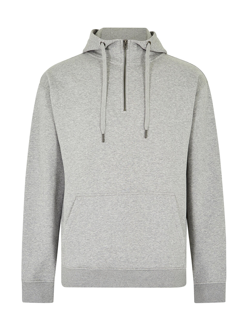 Sudadera con Capucha corte regular 1/4 cremallera Heather Grey