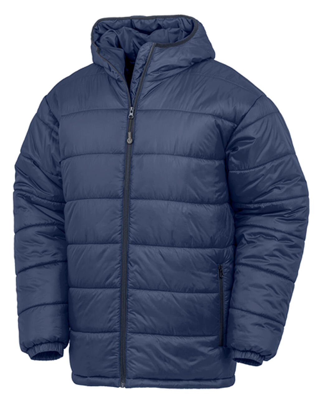 Parka reciclada acolchada con capucha Navy