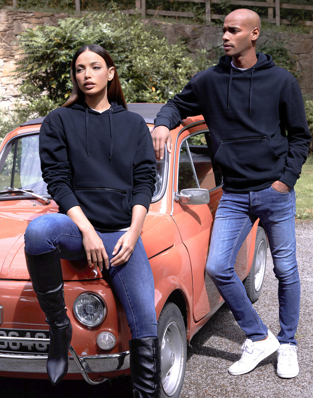  Kustom Kit Sudadera Piqué con Capucha y Bolsillosotro