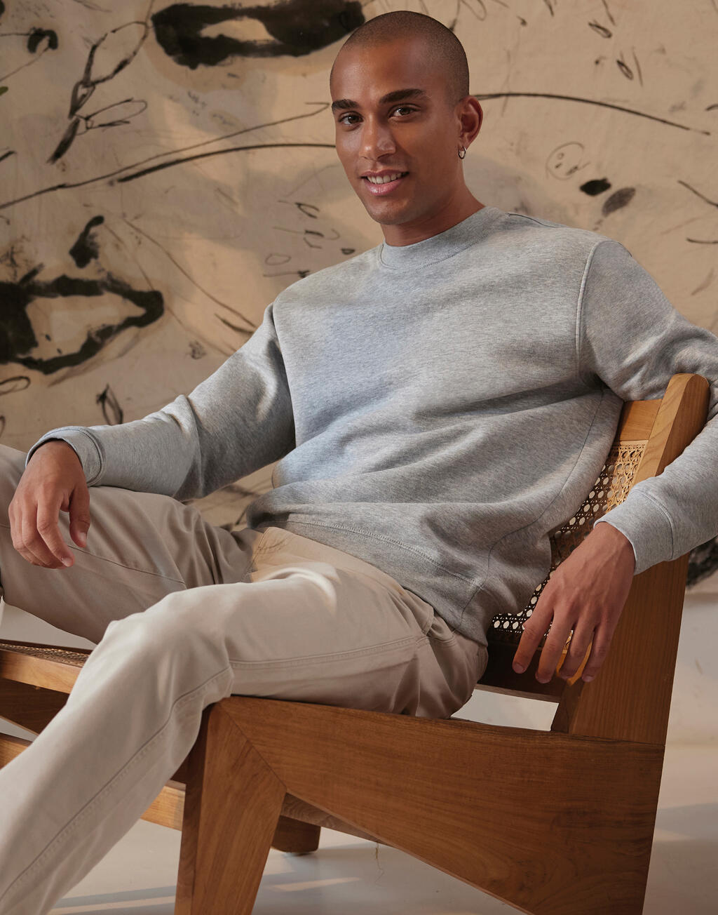 Sudadera manga montada Set In