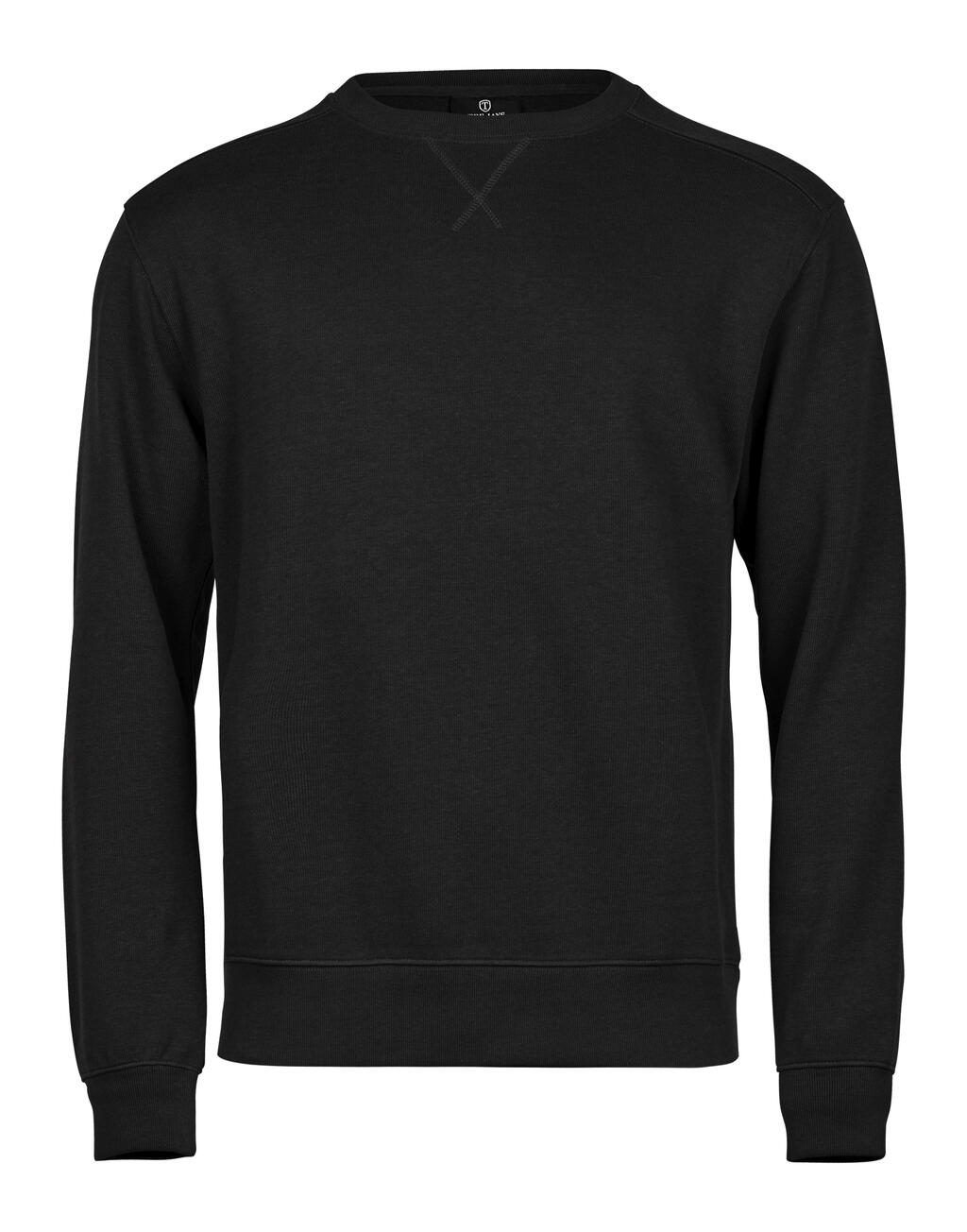 Sudadera cuello redondo acanalado Interlock Black