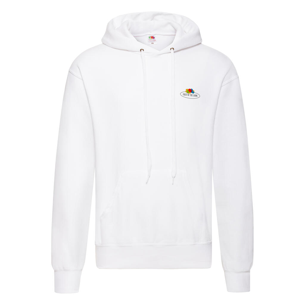 Sudadera capucha Classic Vintage con logo impreso White