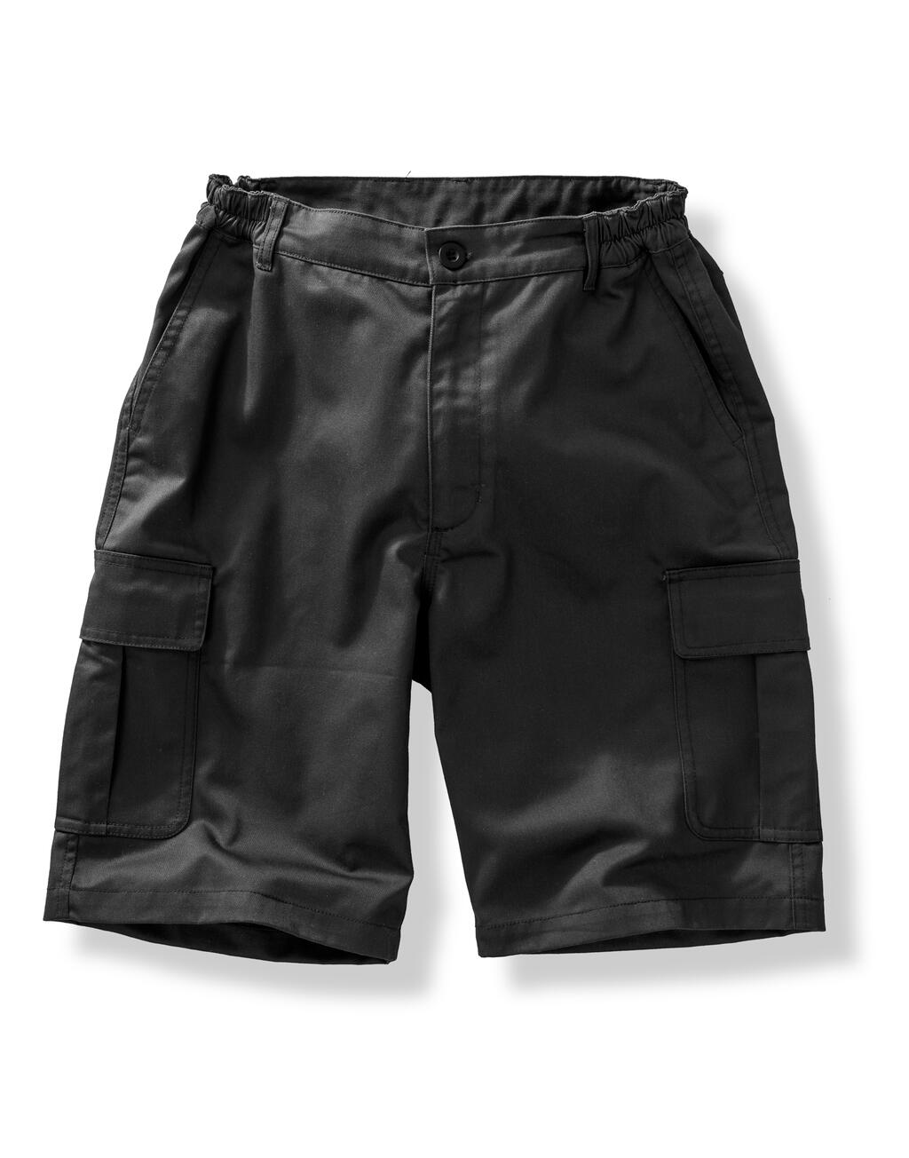 Pantalones de trabajo cortos reciclados Black
