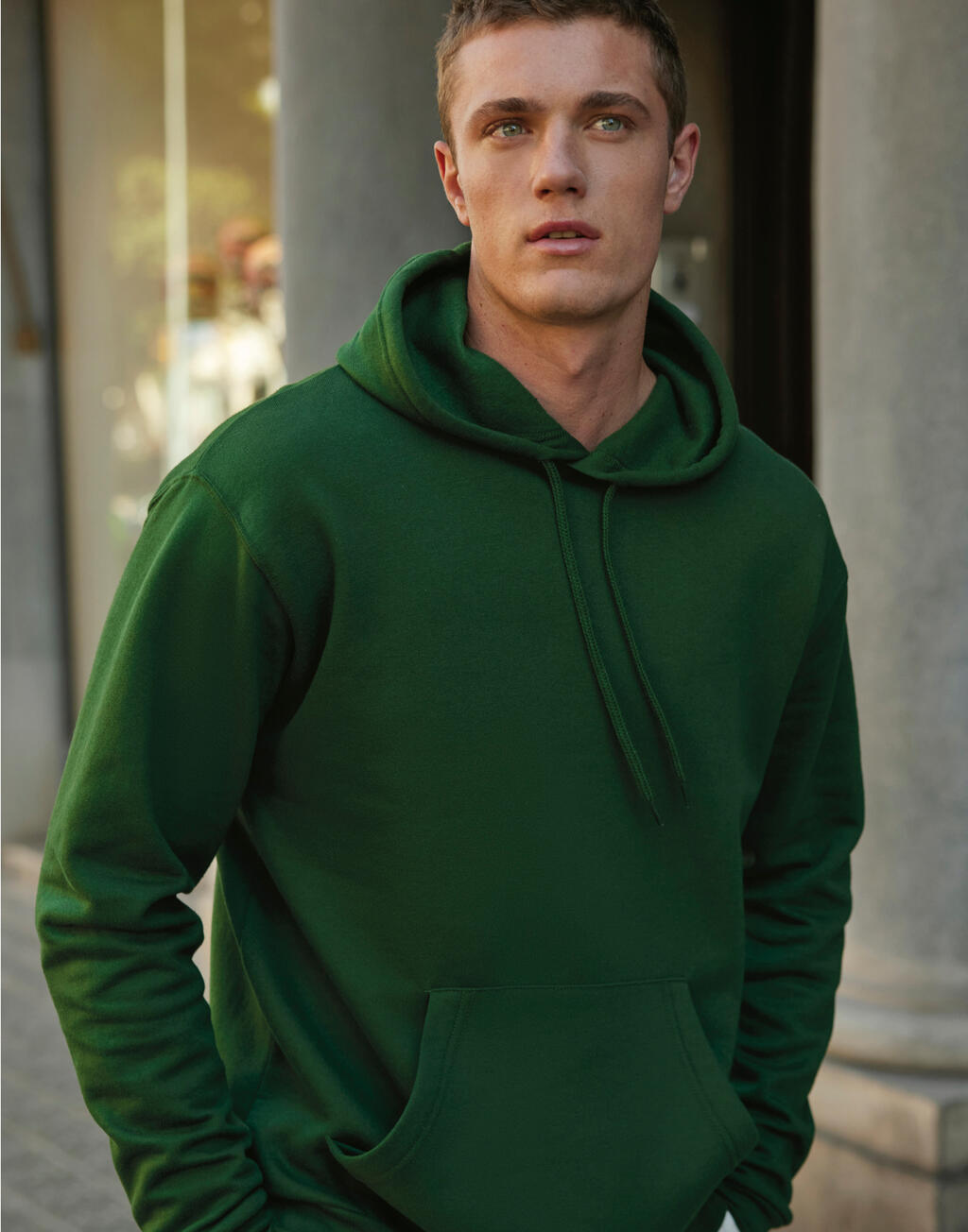  B & C Sudadera con capucha Unisex ID.203 50/50otro