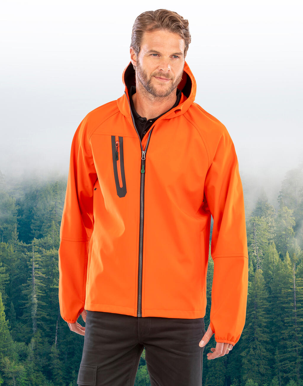 Softshell Casual de 3 Capas Reciclado Imprimible