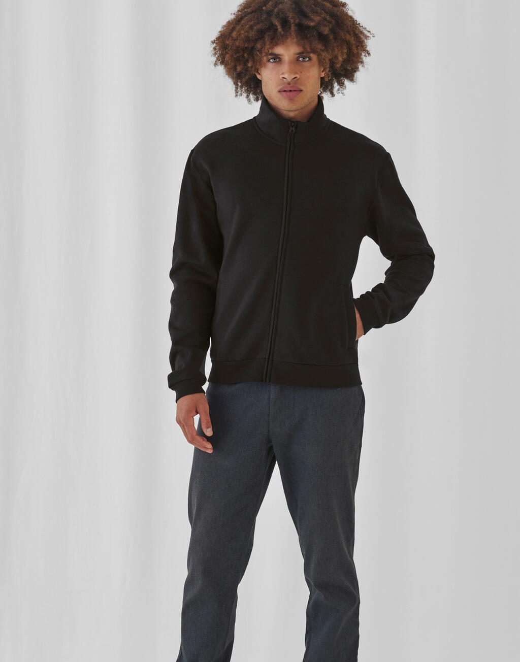  B & C Sudadera con cremallera unisex ID.206 50/50otro