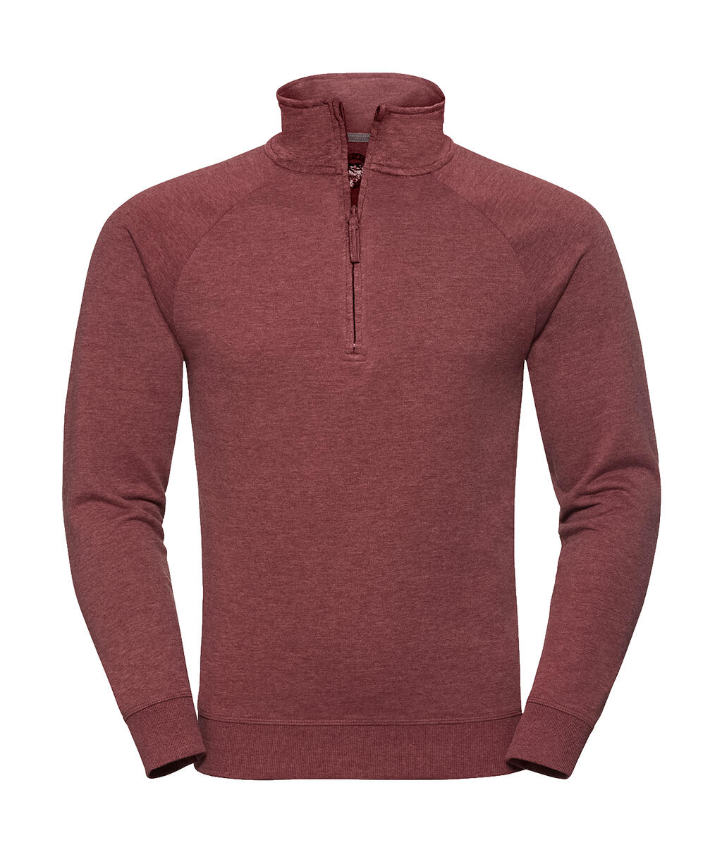 Sudadera HD cremallera 1/4 hombre Maroon Marl