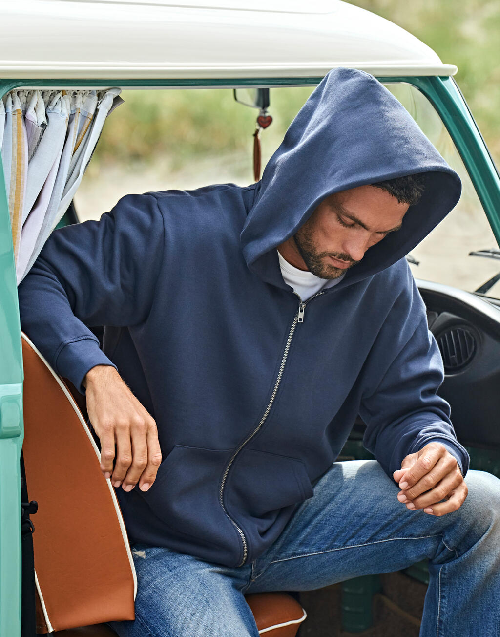 Sudadera con Cremallera y Capucha Urban