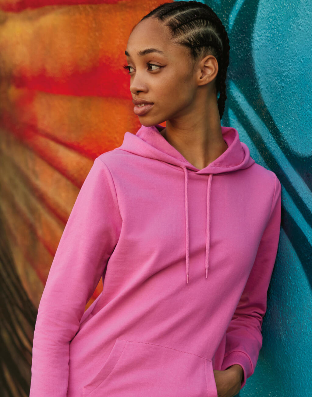  B & C Sudadera ligera con capucha mujer 