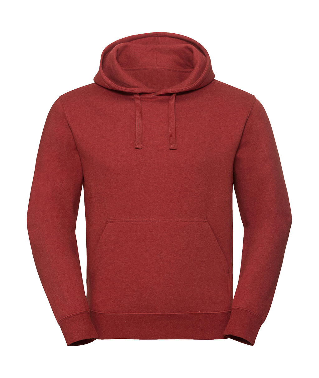 Sudadera Authentic Melange con capucha hombre Brick Red Melange
