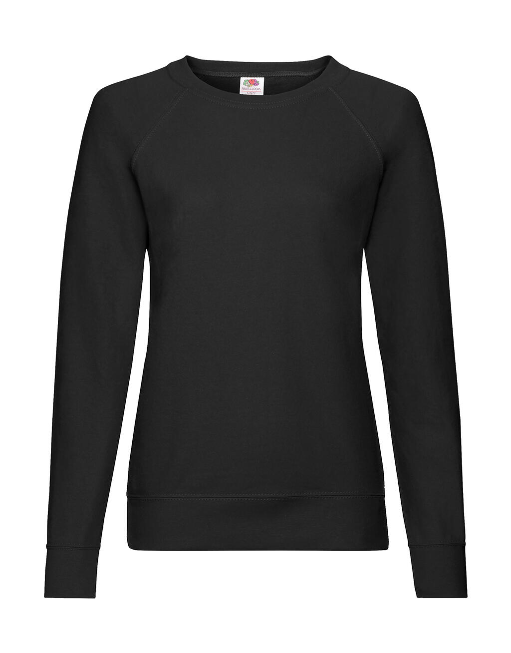 Sudadera manga raglán ligera mujer Black