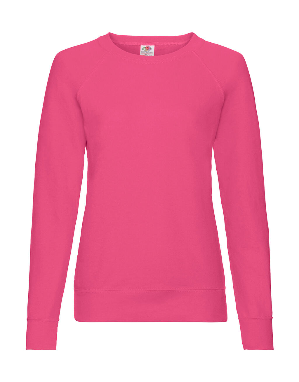 Sudadera manga raglán ligera mujer Fuchsia