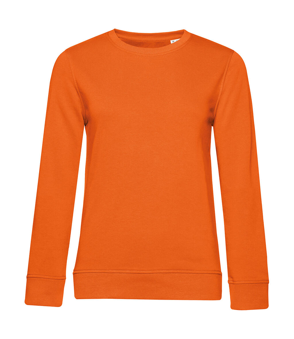 Sudadera cuello redondo Inspire French Terry mujer Pure Orange