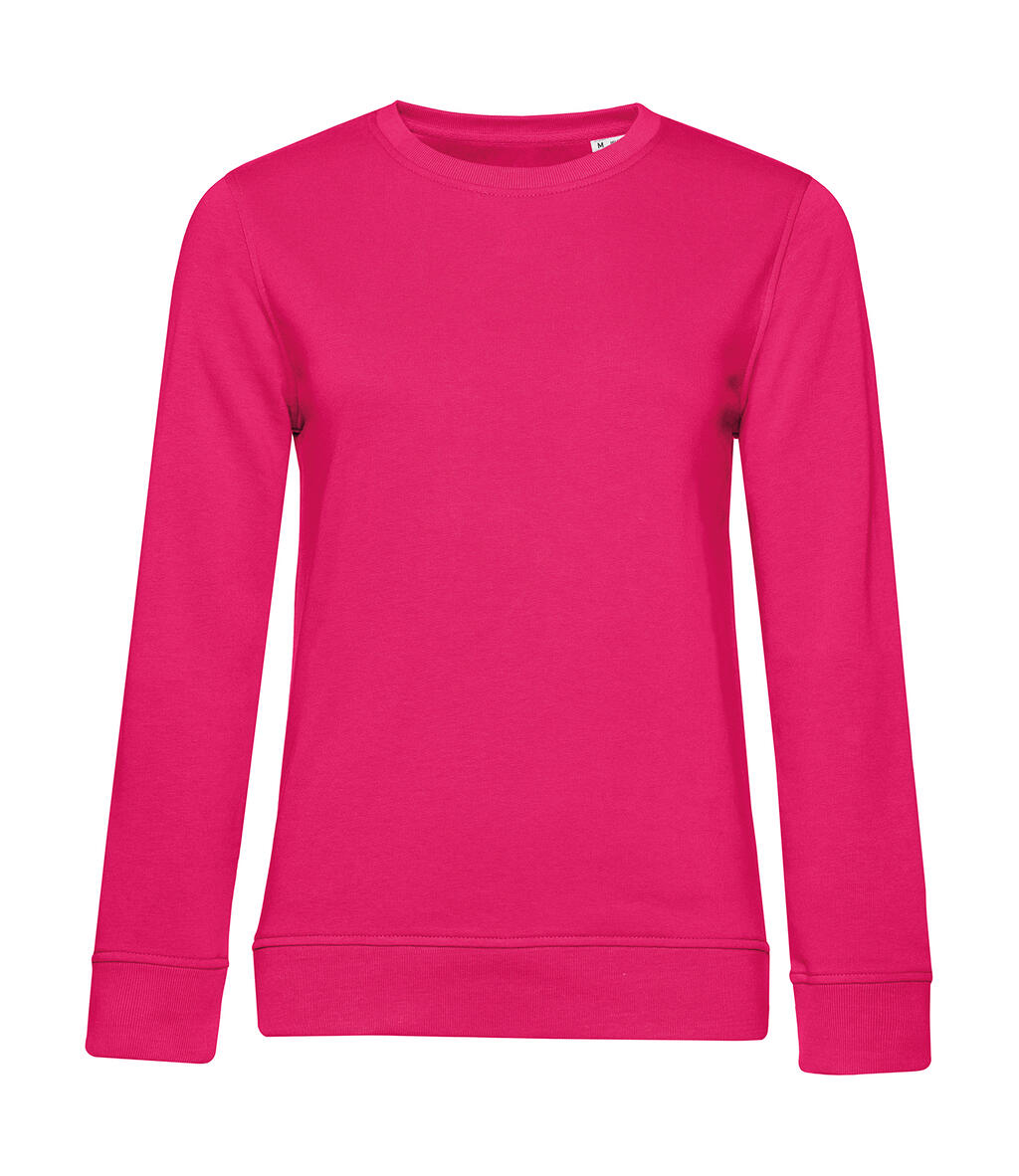 Sudadera cuello redondo Inspire French Terry mujer Magenta Pink