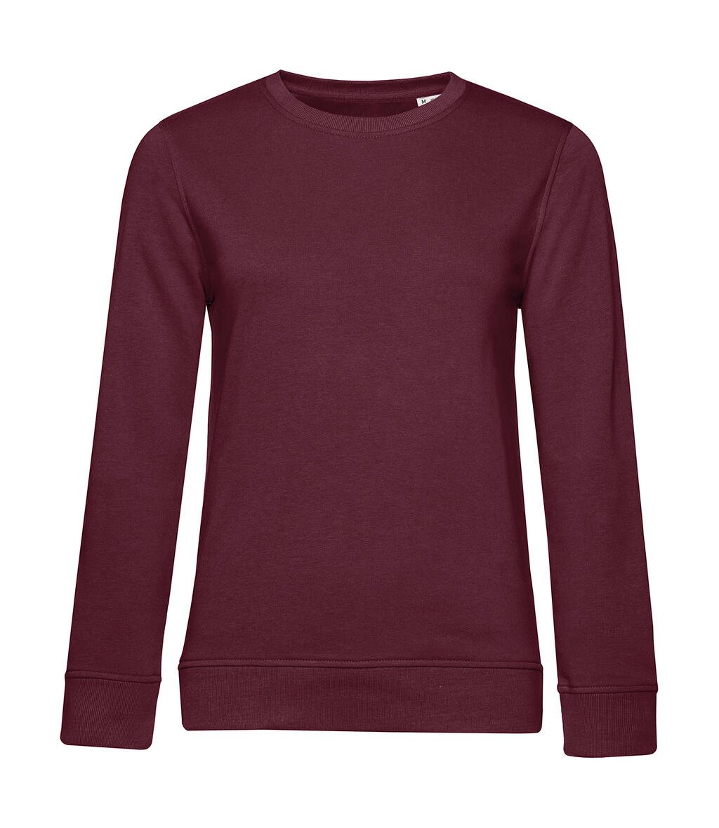 Sudadera cuello redondo Inspire French Terry mujer Burgundy