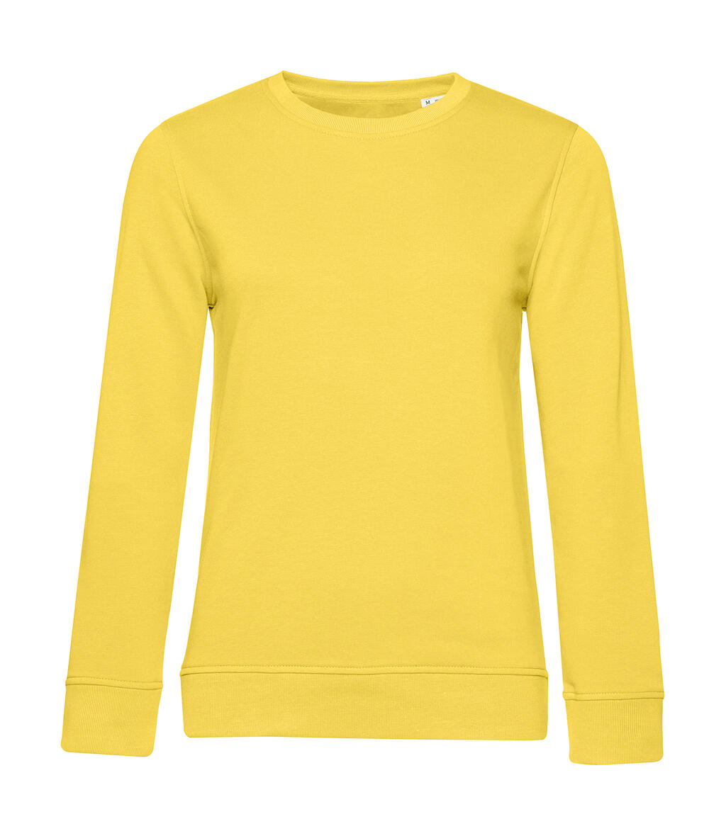 Sudadera cuello redondo Inspire French Terry mujer Yellow Fizz