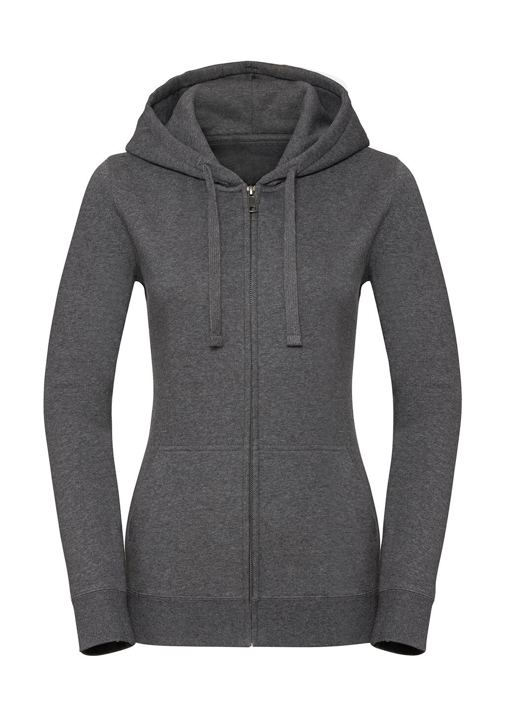 Sudadera Authentic Melange capucha/zip mujer Carbon Melange