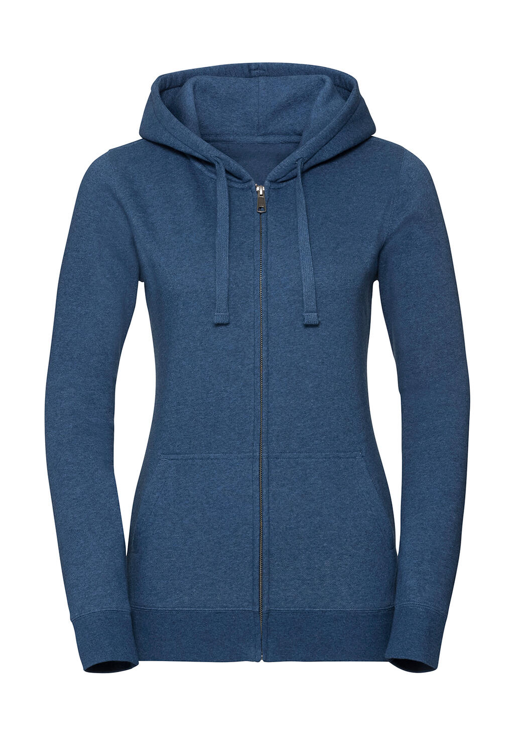 Sudadera Authentic Melange capucha/zip mujer Ocean Melange